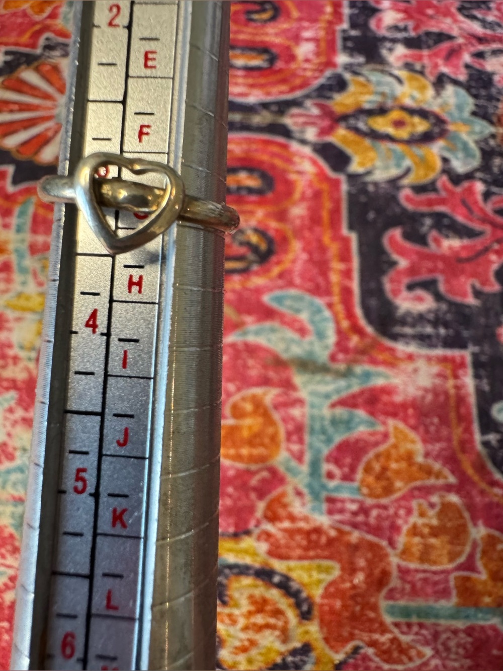 Sterling Silver 925 Heart Toe Ring in Size 3 - Picture 2 of 4